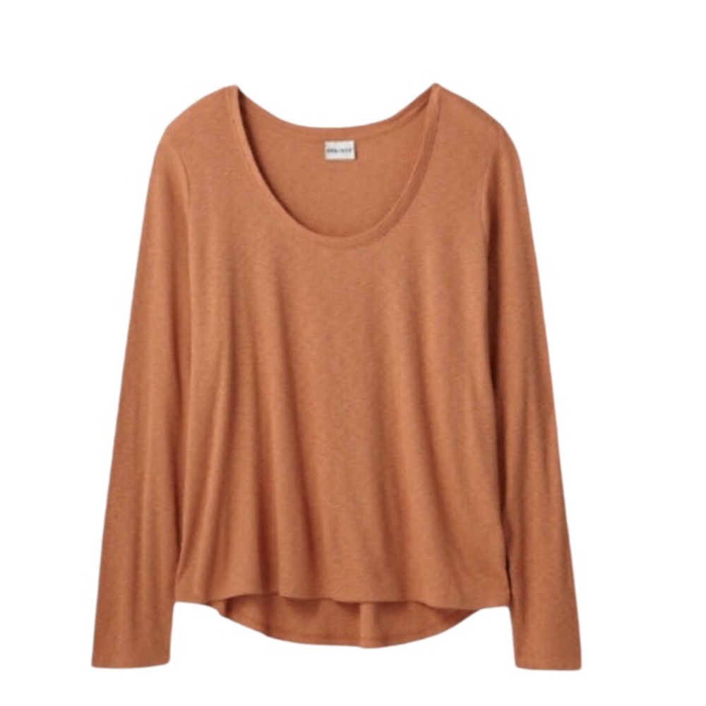 Ava & Viv Ribbed Scoop Neck Top NWT